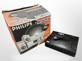 A TOA PA amplifier model A-1724, together with a Philips home cinema system, in box.