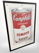 After Andy Warhol (1928-1987) : Campbell's Soup I (Tomato), 1968, copyright 1996,