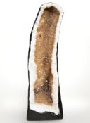 A very large citrine geode specimen, height 85 cm , weight 48.3kg.
