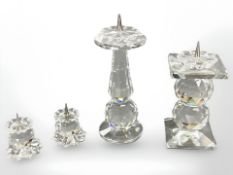 Four Swarovski Crystal ornaments