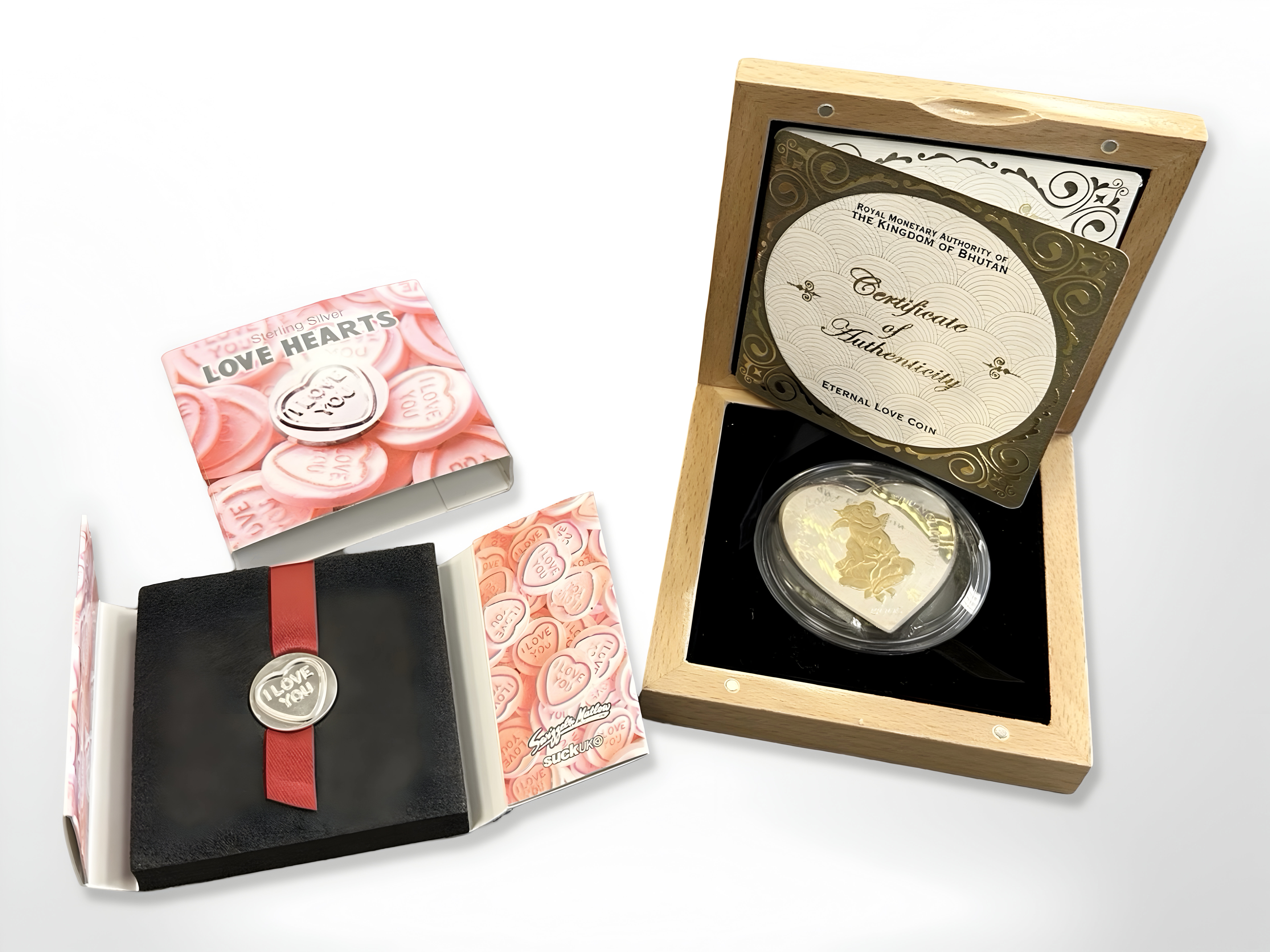 A Mayer's Mint Royal Monetary Authority for the Kingdom of Bhutan eternal love coin,