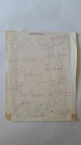 FOOTBALL, Liverpool signed selection, inc. 2 album pages laid down to card, 1964/65, Gordon Milne,