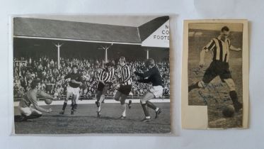 FOOTBALL, Notts County signed selection, inc. signed pieces laid beneath photo, photographs,