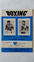 BOXING, Muhammad Ali v Joe Frazier closed circuit programme, Thrilla in Manila, 30th September 1975,