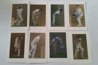 CRICKET, glossy photograph selection, printed illustrations, laid down to card, inc. Michael