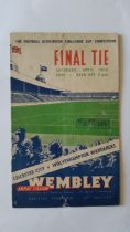 FOOTBALL, FA Challenge Cup Final 1949 programme, Leicester City v Wolverhampton Wanderers, pin