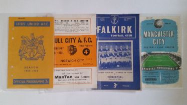 FOOTBALL, mixed programmes, mainly 1950s, inc. Manchester United v Fulham FAC Semi-Final Replay