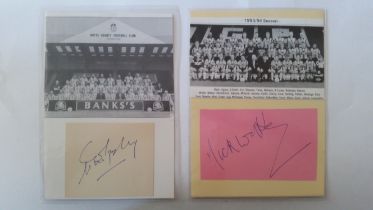 FOOTBALL, Notts County autographs, signed pieces laid beneath team photo, inc. Willie McStay, Mick