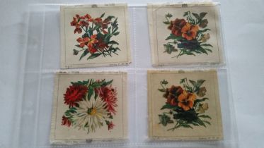 W. N. SHARPE, silks, Fab Card, series F, Flowers, part set, silks only, missing original