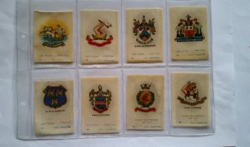 PHILLIPS, BDV issue, silks, British Naval Crests, series A, blue print, numbered, inc. nos. 41-50,