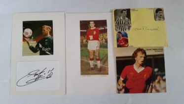 FOOTBALL, Liverpool signed selection, inc., images, cuttings & pieces, all laid down; Ian Rush,