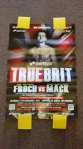 BOXING, promotional posters, both Eddie Hearn, inc. 'True Brit' Carl Froch-Yusaf Mack 2012