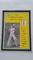 CRICKET, signed Willie Watson benefit brochure, 1956, VG (near EX)