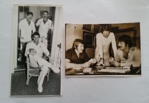 CRICKET, photographs, 1970s, inc. press photograph from 3rd day of 2nd test Australia v New