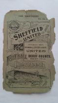 FOOTBALL, Sheffield United Reserves programmes, circa 1910, inc. v Lincoln City Reserves (2