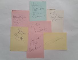 FOOTBALL, mixed autograph selection, mainly 1966 World Cup, all album pages, inc. Ball, Wilson,