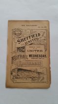 FOOTBALL, Sheffield United Reserves v Lincoln City Reserves 1907/08 season, 4 page programme,