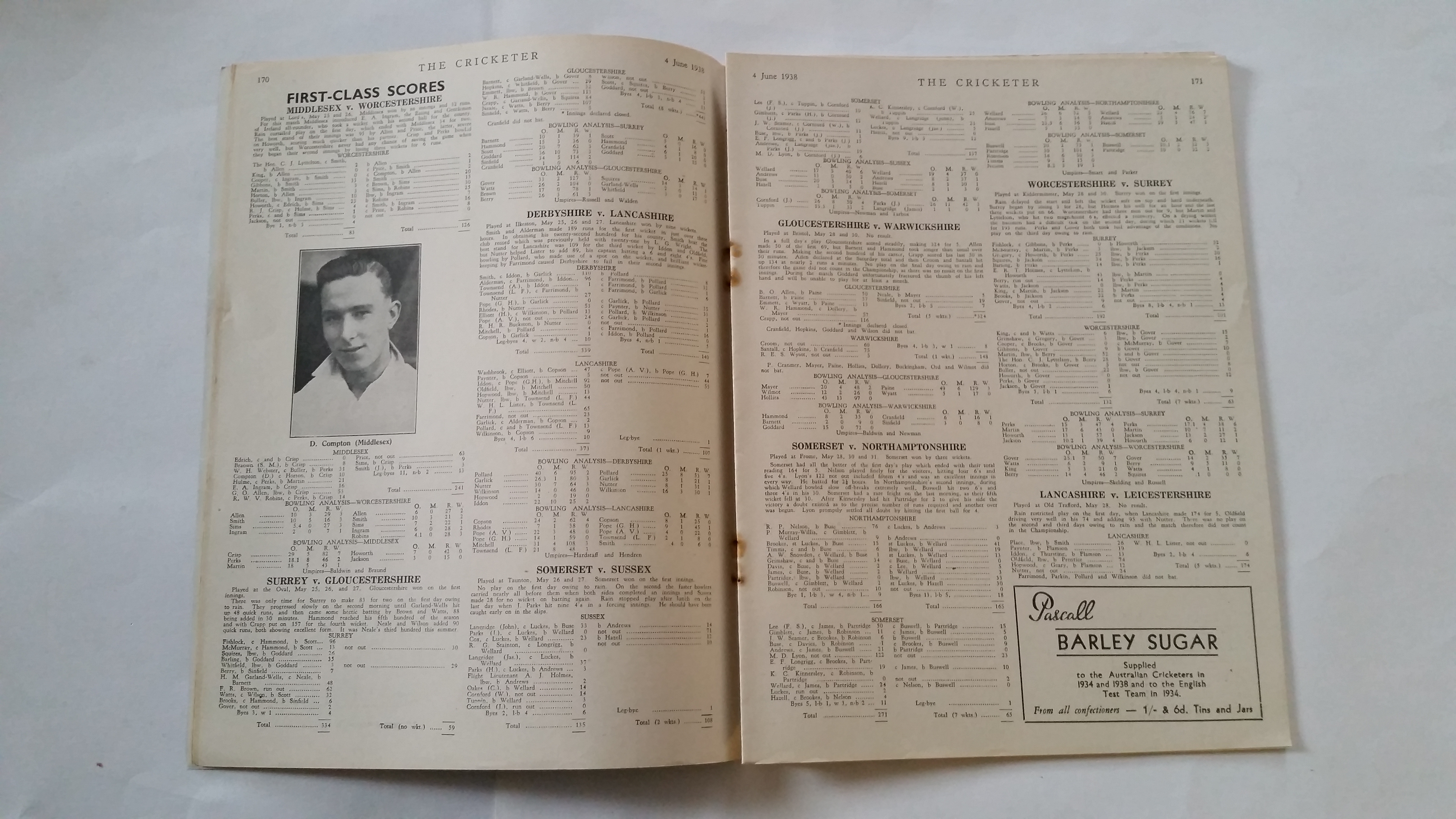 CRICKET, editions of The Cricketer, 1920s/30s/40s, inc. 3 September 1927, 7 September 1929, 14 - Image 3 of 3