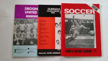 FOOTBALL, Republic of Ireland pictorial souvenirs & handbooks, inc. Dundalk League Champions 1966/