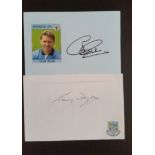 FOOTBALL, mixed autographs, mainly white cards, inc. Frank Lampard, Mark Crossley, Giancarlo