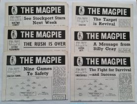 FOOTBALL, Notts County programmes, 1966/67 season, large paper issue programmes, only ran for 1