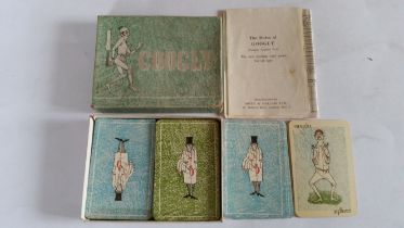 CRICKET, Googly card game, 1930s release, complete, with rules, released by Smith and Hallam, in