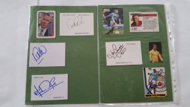 FOOTBALL, signed selection, inc. white cards, trading cards, team sheets (c. 2000 AS Roma),event