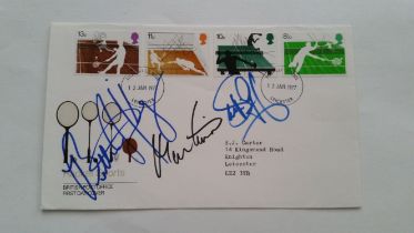 TENNIS, signed commemorative cover by Boris Becker, Steffi Graf & Martina Navratilova, first day