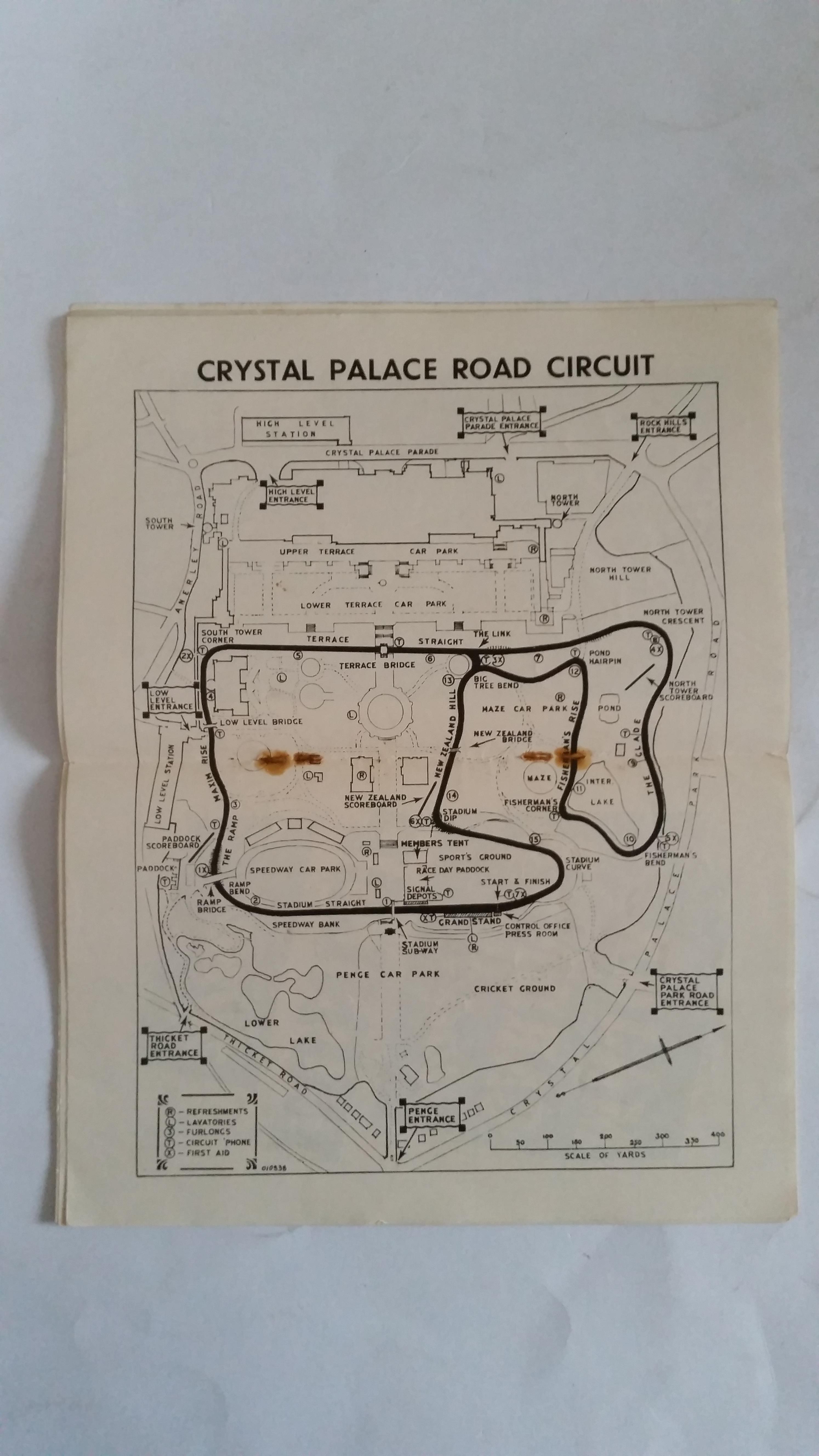 MOTOR RACING, Crystal Palace home programme, 1st July 1939, illustrated cover, lacking staples, FR - Image 2 of 3