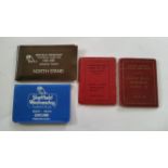 FOOTBALL, Sheffield Wednesday season ticket booklets, inc. 1951/52 for south stand, 1953/54 for