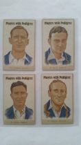 CRICKET, beer mat selection, inc. Players with Pedigree, Sir Len Hutton, Wally Hammond, Denis