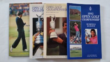 GOLF, The Open Championship programmes, inc. 1985, 1987, 1989, 1992, 1993, 1994 & 1996, with