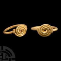 Iron Age Celtic Coiled Gold Ring