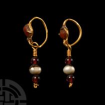 Roman Gold Drop Earrings