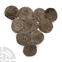 World Coins - Crusader Issues - Lusignan Kingdom of Cyprus - Henry I - Billon Denier Group [12]