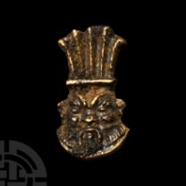 Egyptian Gold Bes Amulet