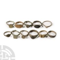 Roman and Byzantine Bronze Ring Group