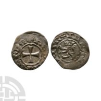 World Coins - Crusader Issues - Lusignan Kingdom of Cyprus - Henry II - AR Billon Denier
