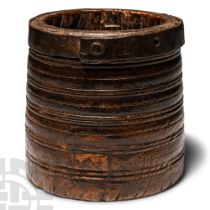 West African Tribal Wooden Spice Jar