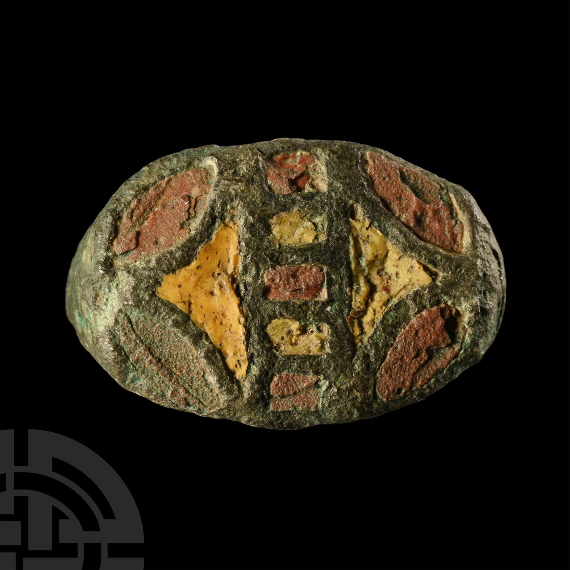 Iron Age Celtic Bronze Enamelled Ring Bezel