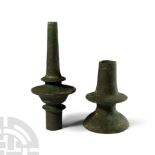 Byzantine Bronze Oil Lamp Stands