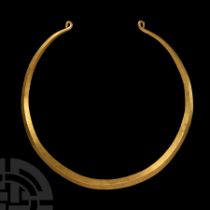 Celtiberian Gold Neck Torc