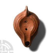 Roman Redware Oil Lamp