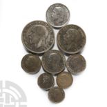 English Milled Coins - Mixed Coin Group [9]