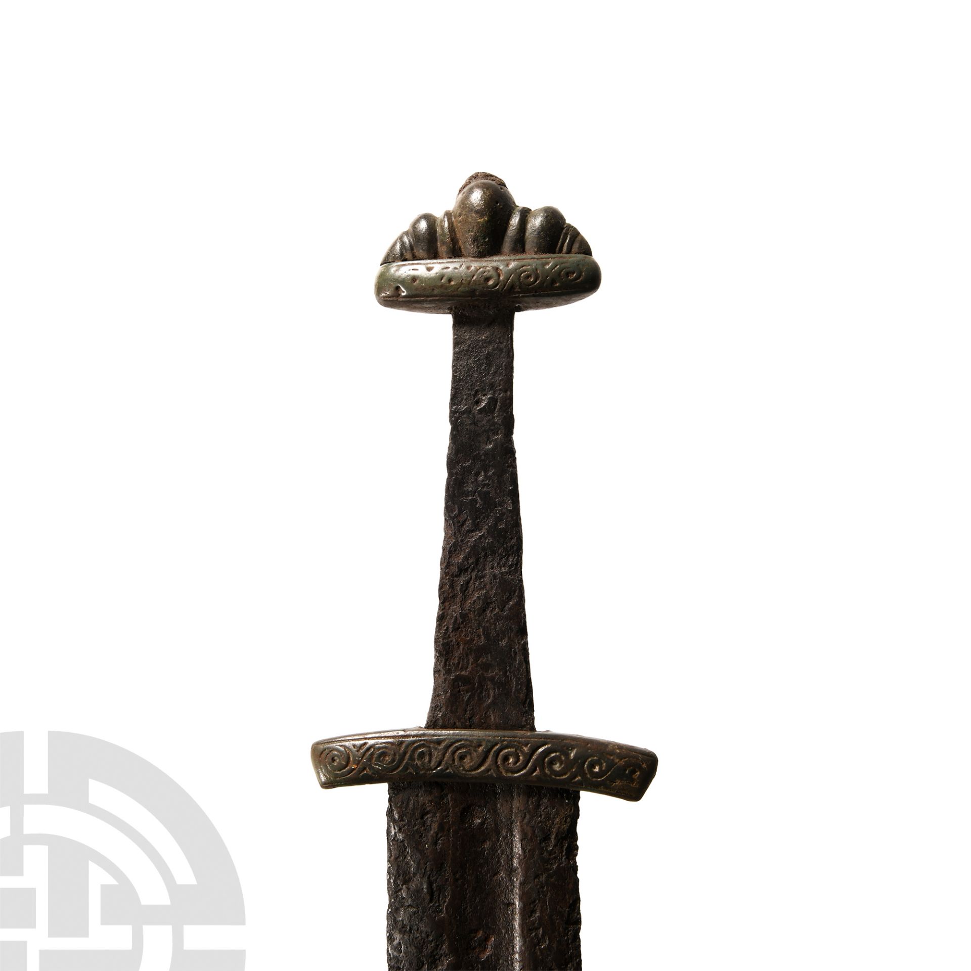 Viking Age Iron Sword with Bronze Hilt - Image 2 of 2