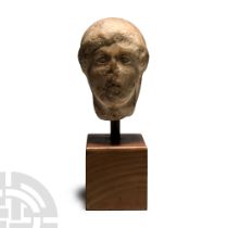 Greek Marble Head of a Youth