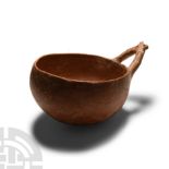Cypriot Wishbone Redware Dipper Cup