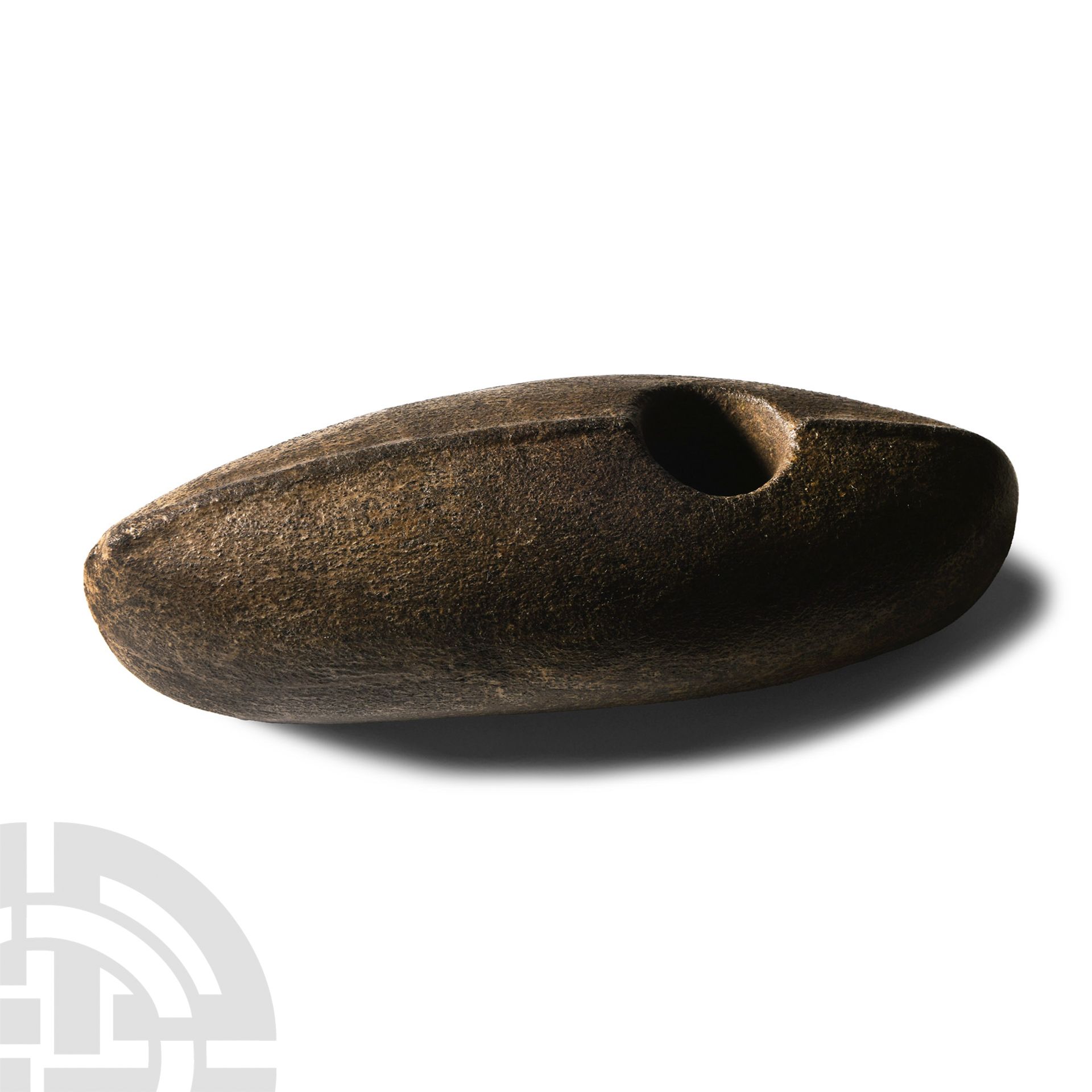 Stone Age Pierced Boat-Shaped Axehead - Image 2 of 2