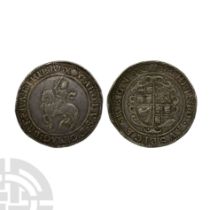 Tudor to Stuart Coins - Charles I - Tower Under Parliament - Silver Crown