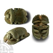 Egyptian Faience Scarab